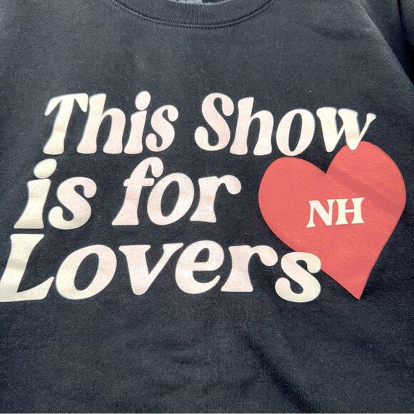 Niall Horan 2024 Concert The Show Tour Pullover Crewneck Sweatshirt Black Large - Picture 1 of 5